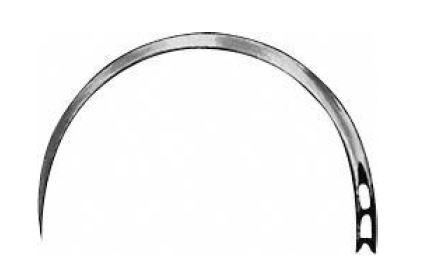 ШОВНА ГОЛКА №E2 КОЛЮЧА 36 mm, Ø 0,90 mm